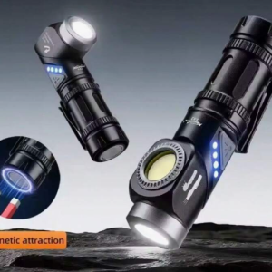 Linterna recargable ajustable a 90°