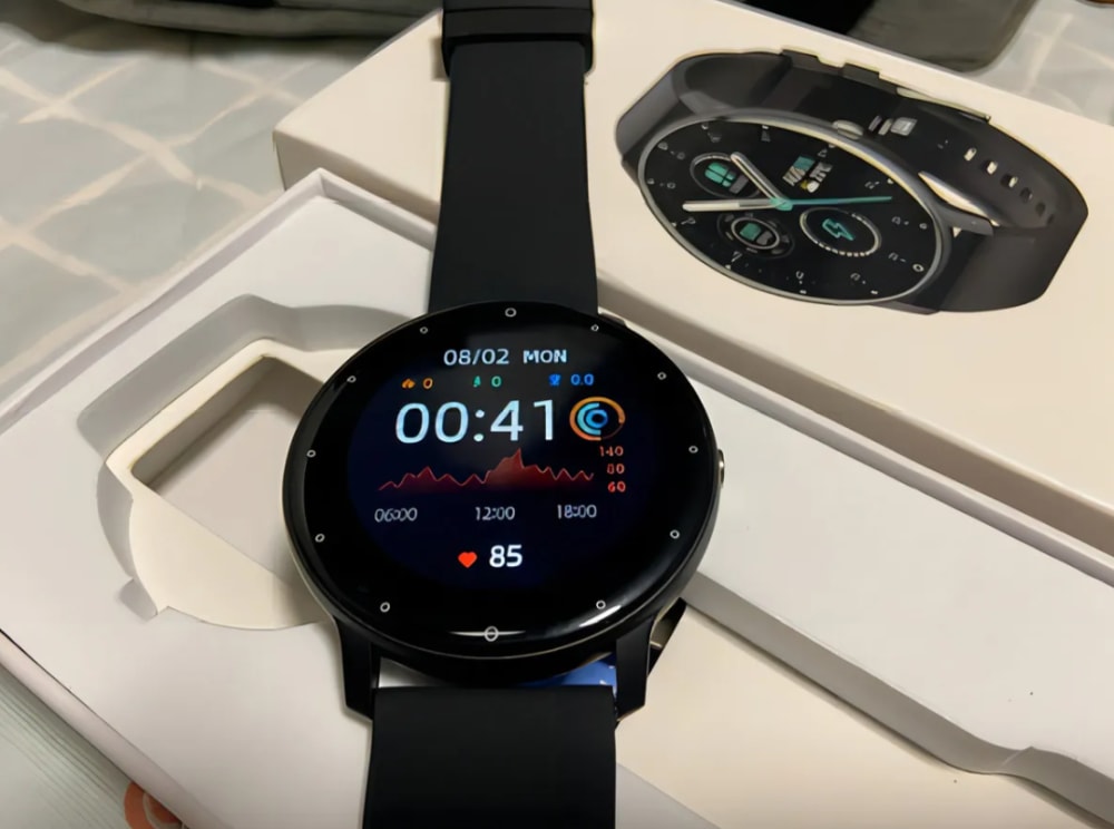 Reloj inteligente Smartwhatch Lige Blanco y Rosado - Imagen 2