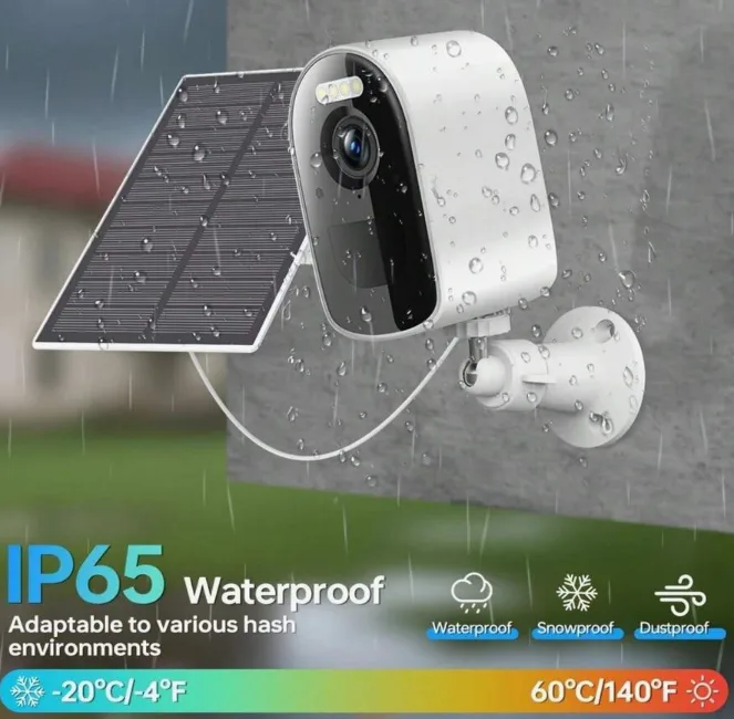 Cámara solar inalámbrica HD de 4MP/2K - Imagen 4