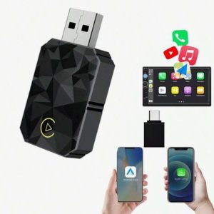 Adaptador inalámbrico 2 en 1 CarPlay y Android Auto